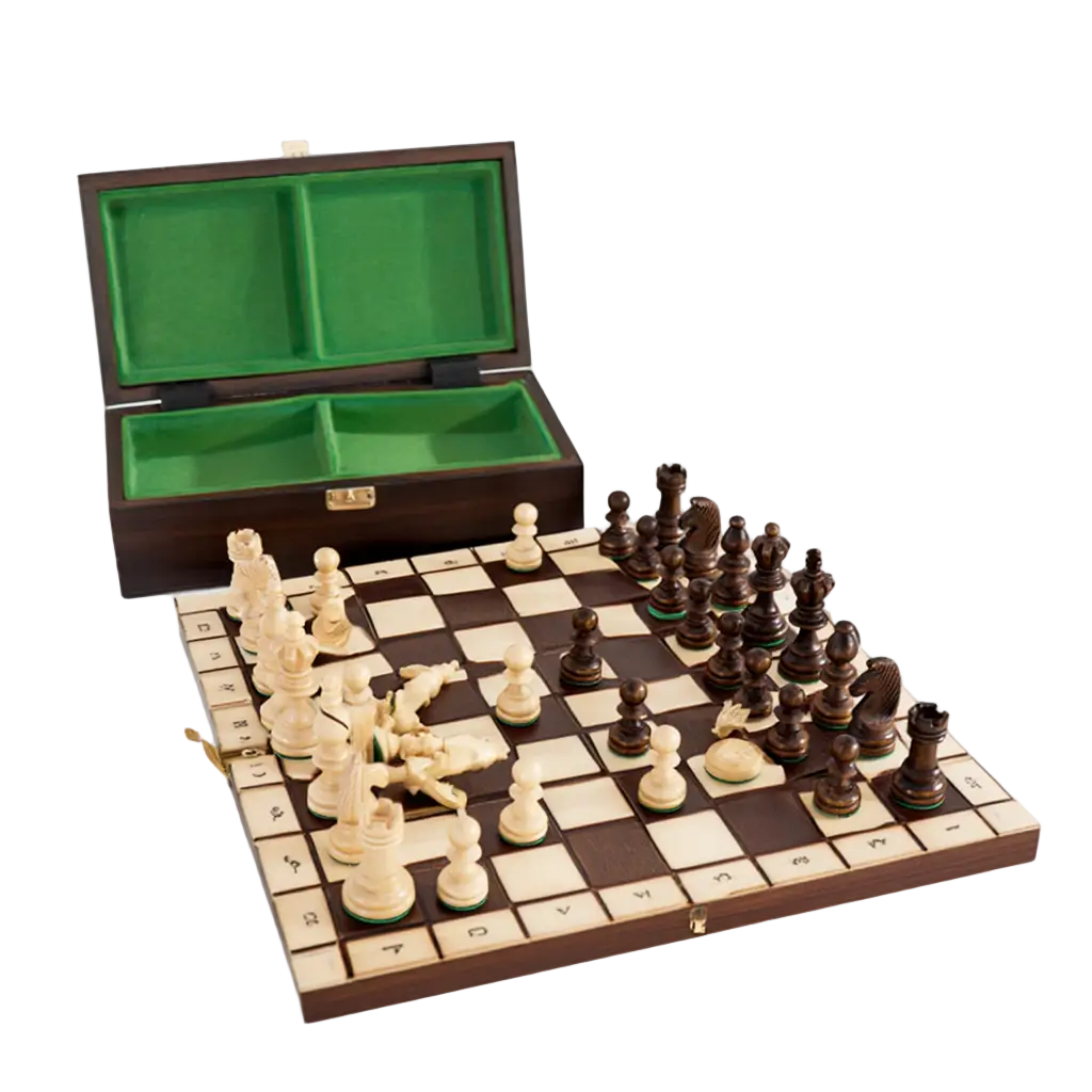 Échiquier en Bois | Échiquier Pliable en Sycomore et Charme | Élégance et Praticité pour Joueurs 1