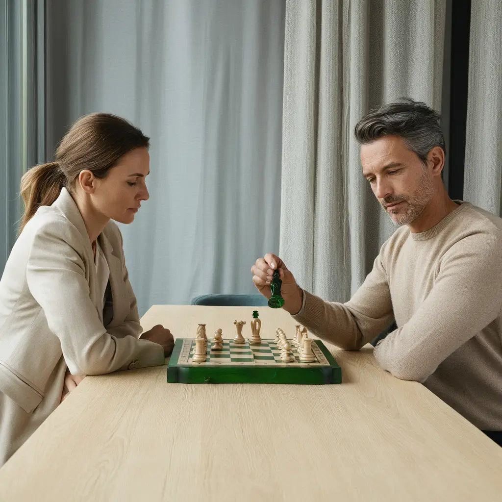 Échiquier de Luxe en Bois d'Acacia avec Pièces Lestées | Design Élégant pour un Jeu Précis 5