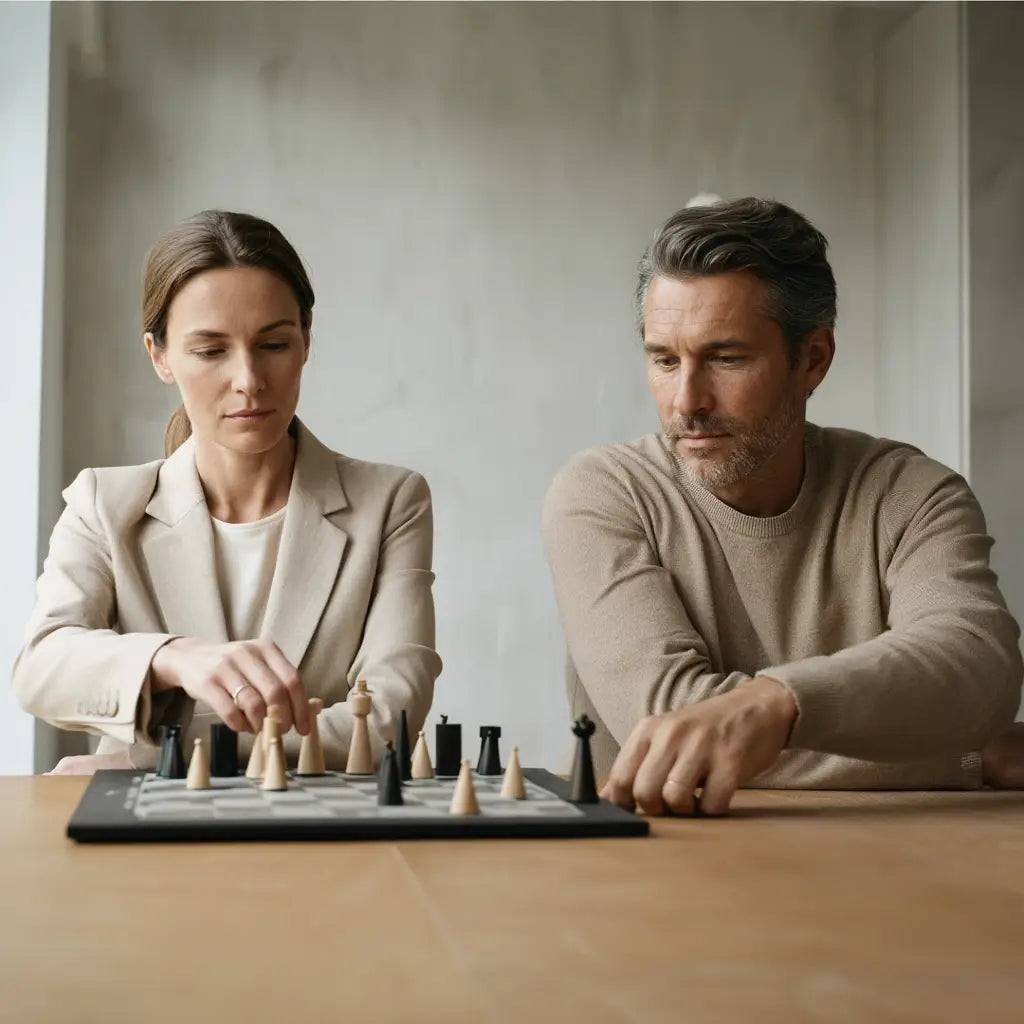 Ensemble d'Échecs en Ébène et Buis avec Finition Mate | Plateau Spacieux pour Parties Stratégiques 5