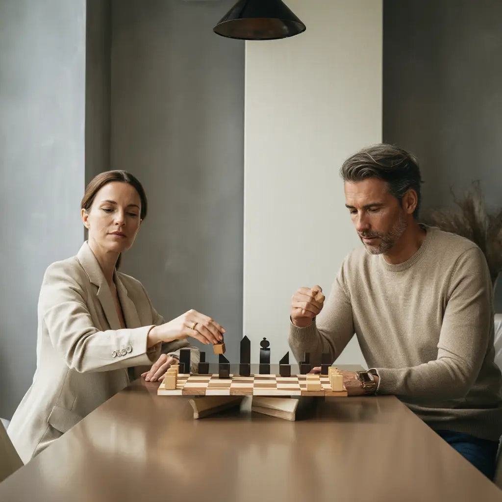 Jeu d'Échecs en Bois | Échiquier avec Pièces Sculptées et Finition Mate | Élégant pour Passionnés 5