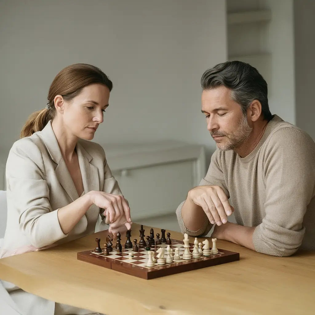 Jeu d'Échecs en Bois d'Acacia | Échiquier Fait Main avec Finition Mate | Élégance pour Passionnés 6