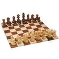 Jeu d'Échecs en Bois | Échiquier Enroulable Pratique avec Finition Artisanale | Idéal pour Jouer Partout 1