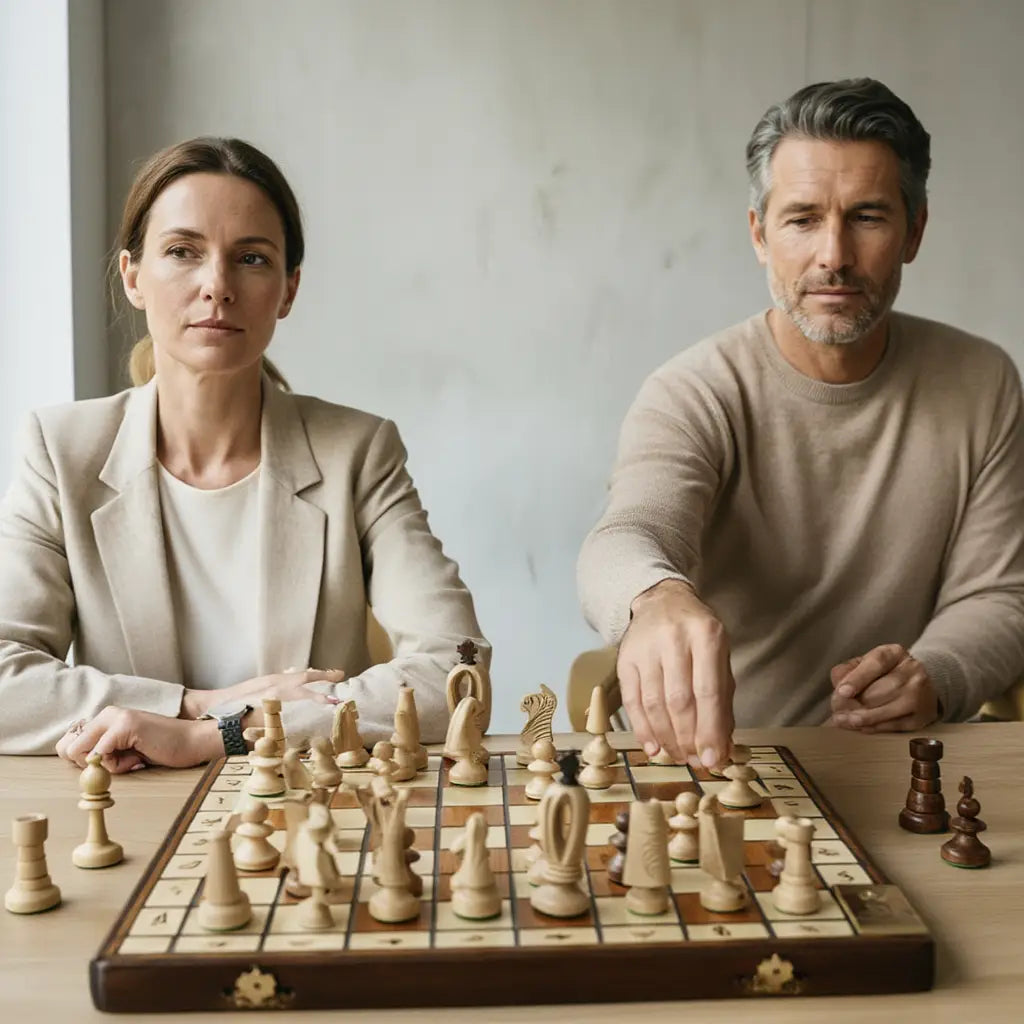 Échiquier en Bois de Charme | Jeu d'Échecs Élégant avec Finition Mate | Parfait pour Passionnés 2