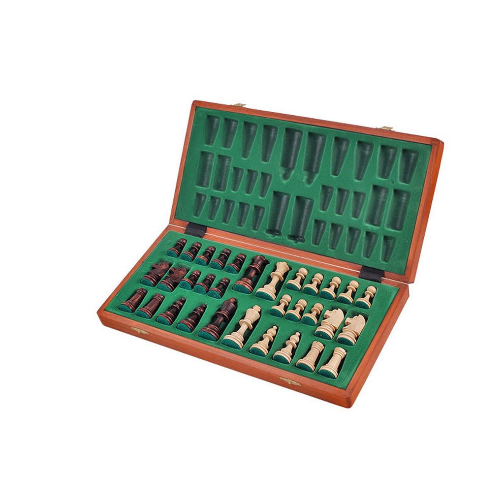 Prestige Staunton | Échiquier Pliant en Acajou avec Compartiment Intégré | Élégance et Praticité pour Passionnés 4