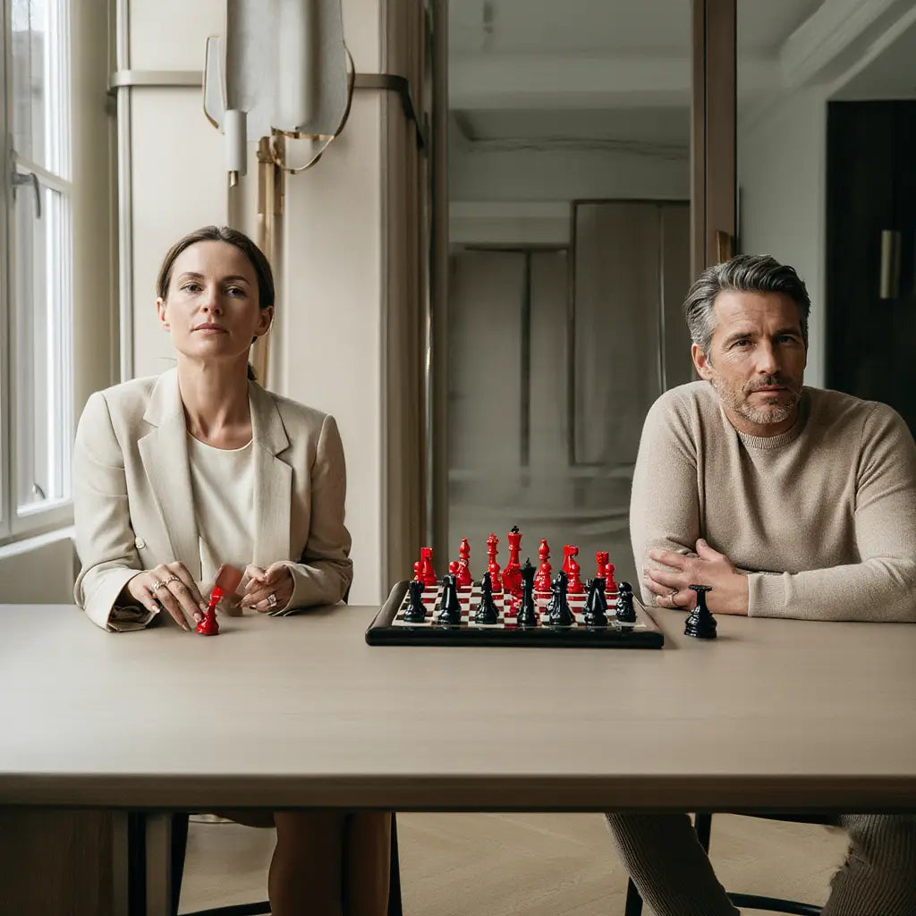 Échiquier de Luxe en Ébène et Buis avec Pièces Sculptées | Design Élégant pour Passionnés d'Échecs 6