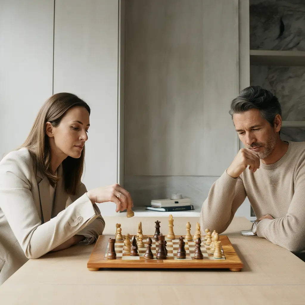 Jeu d'Échecs en Bois de Sheesham | Échiquier en Bois avec Pièces Pondérées | Idéal pour Passionnés 2