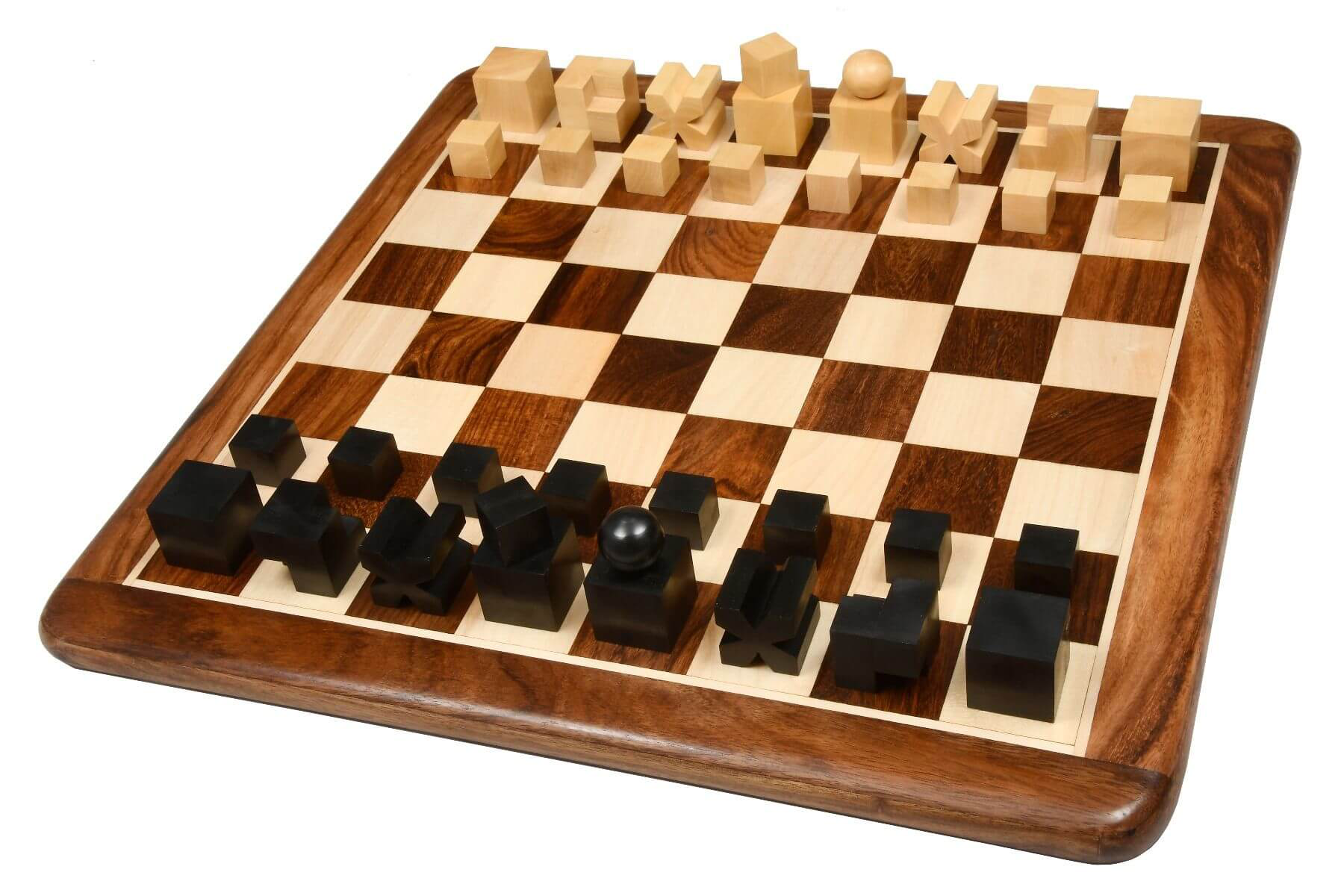 Échiquier Chic | Jeu d'Échecs en Bois avec Finition Mate | Élégance et Raffinement pour Passionnés