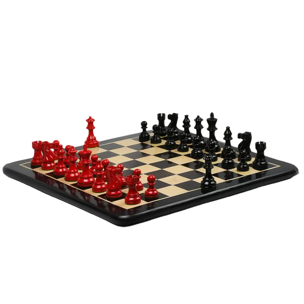 Échiquier de Luxe en Ébène et Buis avec Pièces Sculptées | Design Élégant pour Passionnés d'Échecs 1