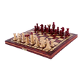Jeu d'Échecs en Bois d'Acacia et Buis avec Finition Mate | Élégance et Durabilité pour Passionnés 1