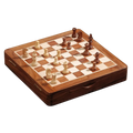 Coffret de Jeu d'Échecs Magnétique en Bois de Sheesham avec Rangement Pratique 1