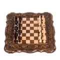 Échiquier de Luxe en Bois avec Design Artistique et Multifonction pour Parties de Jeu Élégantes 1
