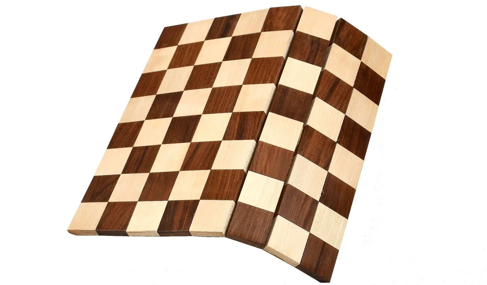 Échiquier en Bois de Sheesham | Surface de Jeu Enroulable Pratique pour Passionnés d'Échecs 4