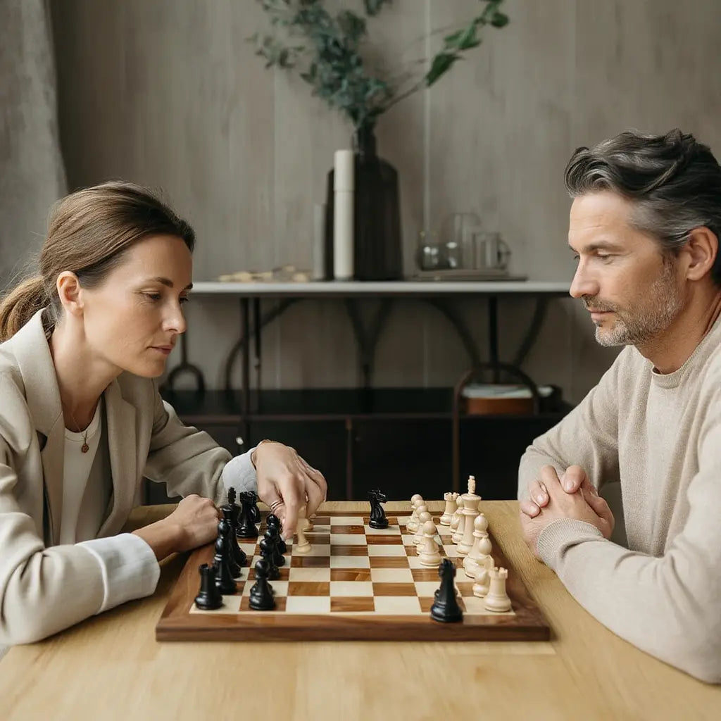 Jeu d'Échecs en Bois | Échiquier Élégant avec Finition Mate pour Collectionneurs 6