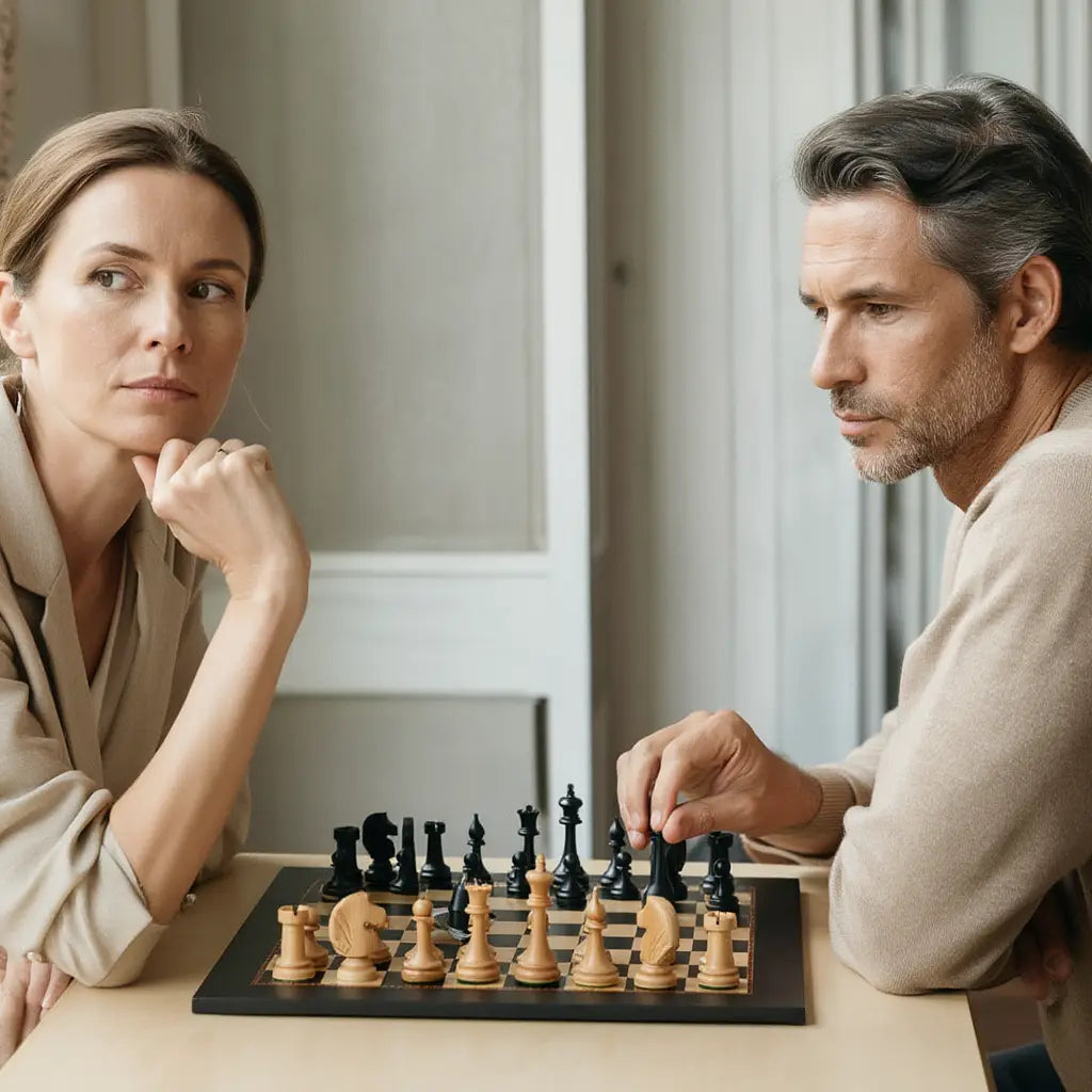 Echiquier en Bois Royal | Jeu d'Échecs Sculpté à la Main avec Finition Mate | Élégance Artisanale pour Passionnés 2