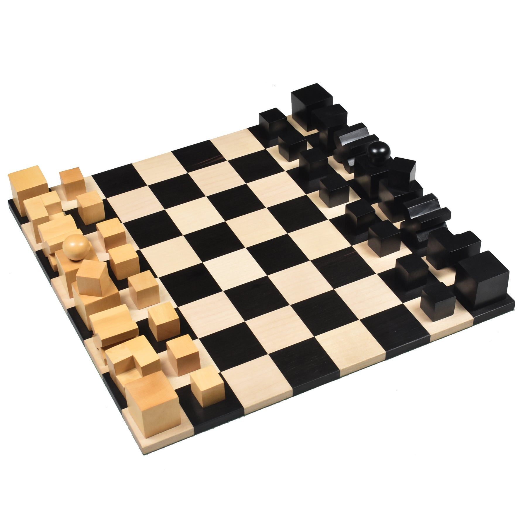 Jeu d'Échecs en Bois | Échiquier avec Pièces Sculptées et Finition Mate | Élégant pour Passionnés