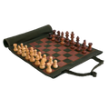 Jeu d'échecs Magnétique en Cuir Roulable Compact et Léger pour Voyages 1