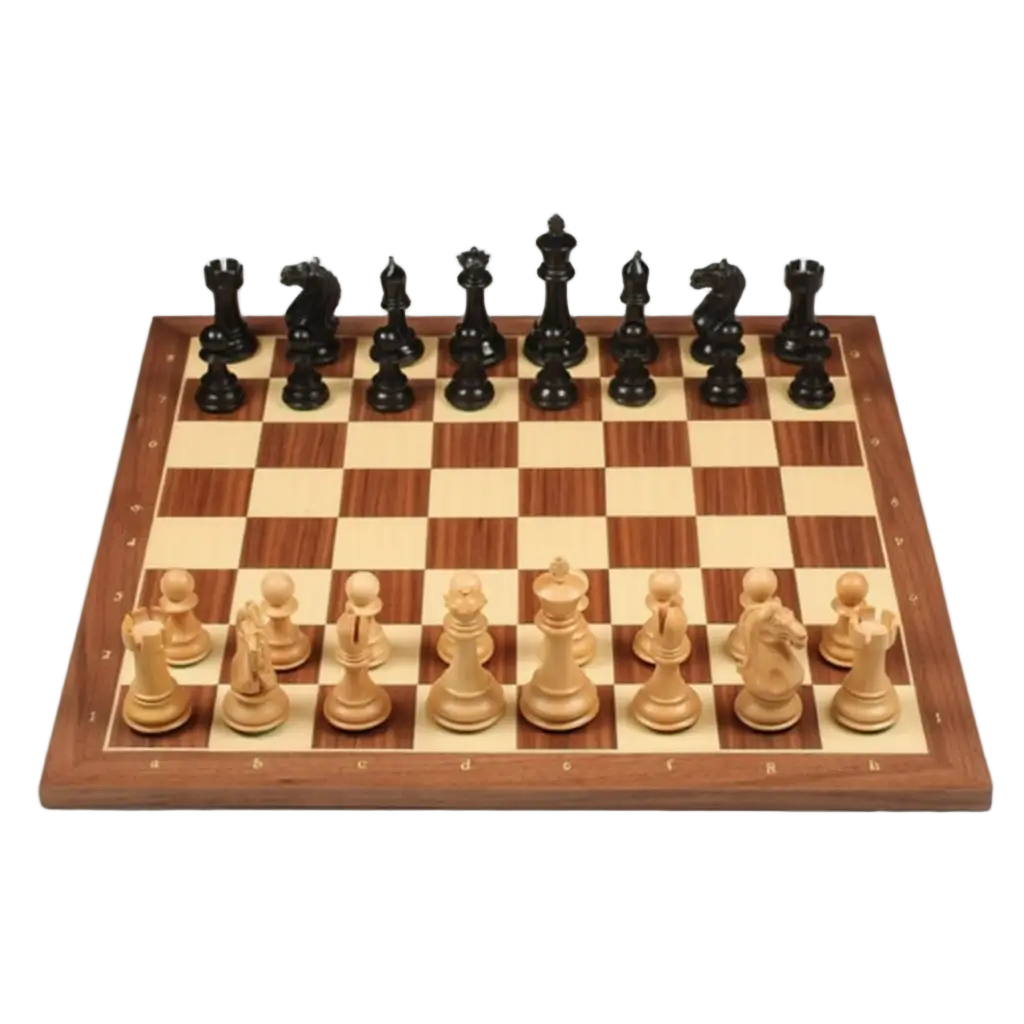 Échiquier en Bois | Jeu d'Échecs avec Pièces Sculptées en Ébène et Buis | Design Élégant pour Passionnés 2