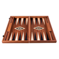 Plateau de Backgammon en Acajou avec Marqueterie Élégante | Pratique et Chic pour Soirées Conviviales 1
