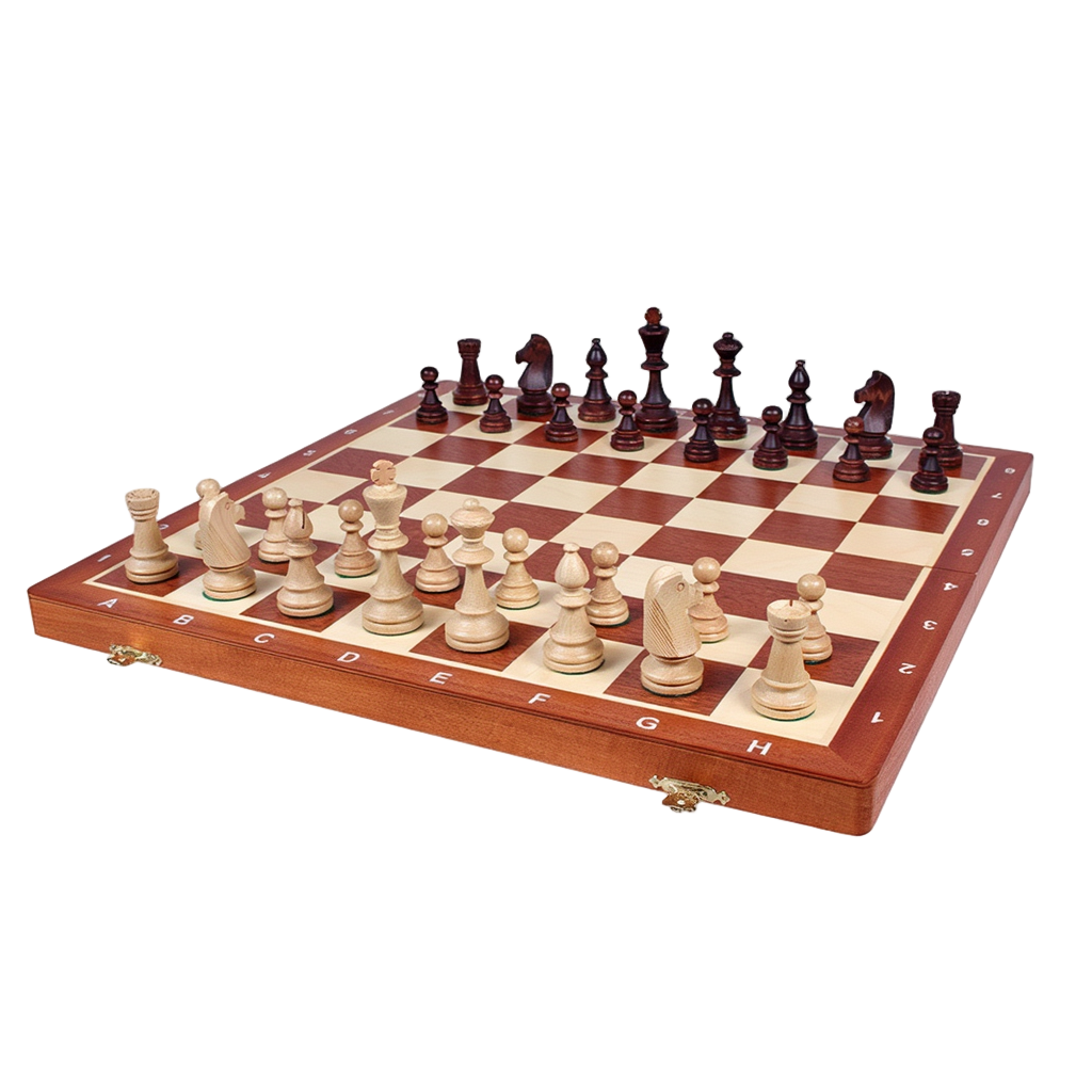 Prestige Staunton | Échiquier Pliant en Acajou avec Compartiment Intégré | Élégance et Praticité pour Passionnés 1