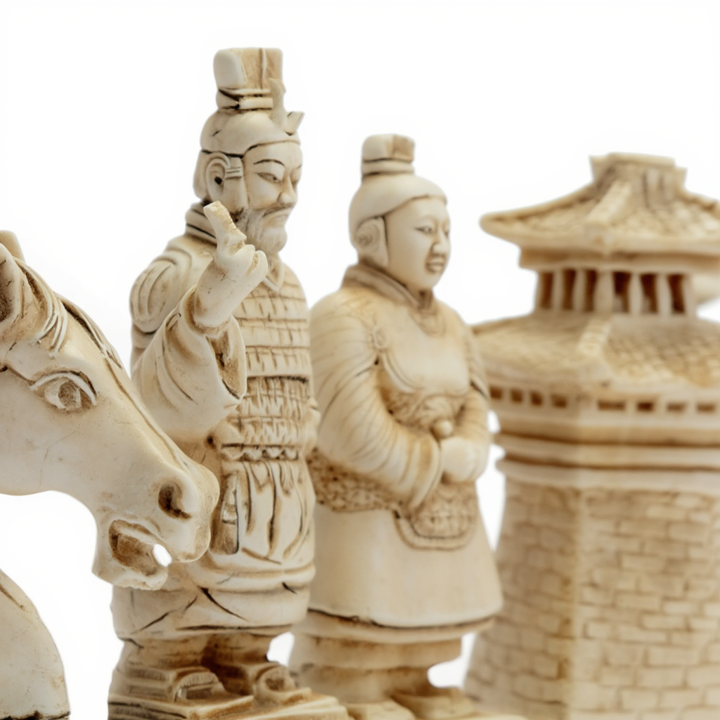 Échiquier Design en Bois avec Pièces Sculptées | Traditionnel pour Passionnés d'Échecs 6