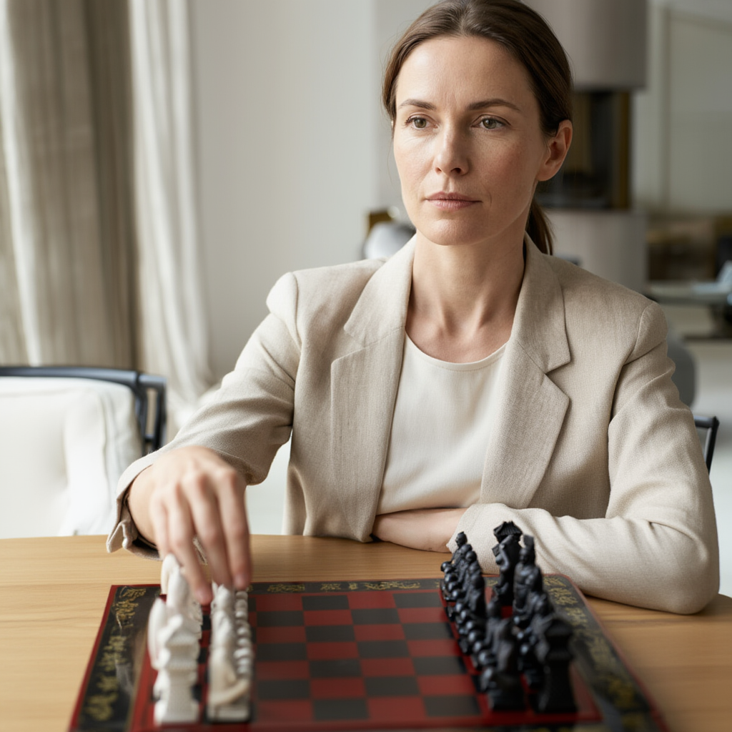 Échiquier Design en Bois avec Pièces Sculptées | Traditionnel pour Passionnés d'Échecs 7