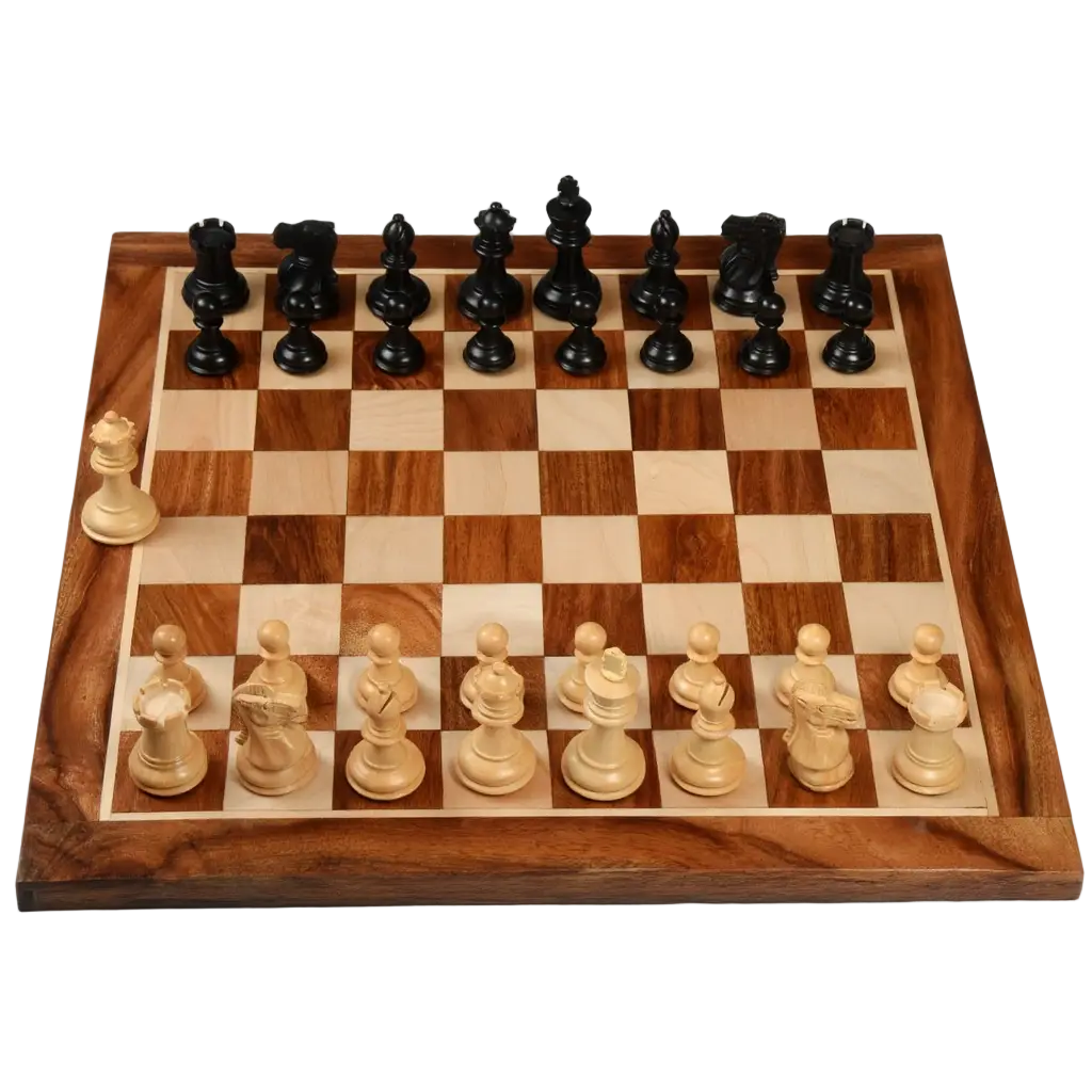 Jeu d'Échecs en Bois | Échiquier Élégant avec Finition Mate pour Collectionneurs 1