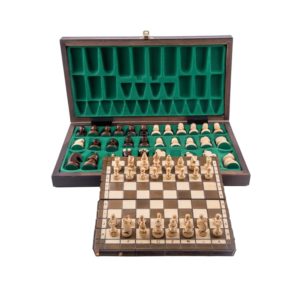 Jeu d'Échecs en Bois avec Compartiment de Rangement | Design Élégant pour Passionnés 1