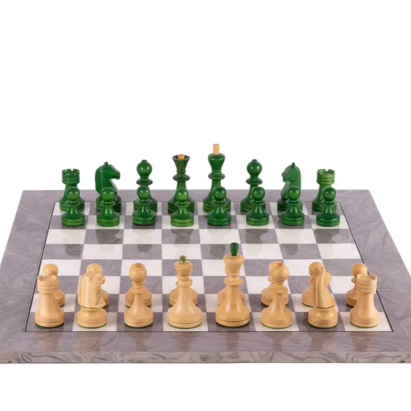 Echiquier en Bois de Frêne | Jeu d'Échecs avec Pièces Sculptées | Design Élégant pour Une Expérience de Jeu Unique 1