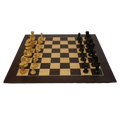 Ensemble d'Échecs en Bois Wengé et Sycomore avec Pièces en Buis – Jeu d'Échec Traditionnel 1