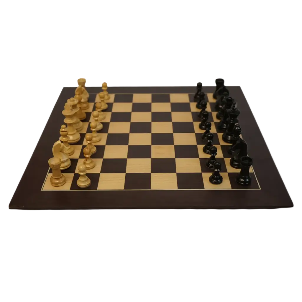 Ensemble d'Échecs en Bois Wengé et Sycomore avec Pièces en Buis – Jeu d'Échec Traditionnel 1