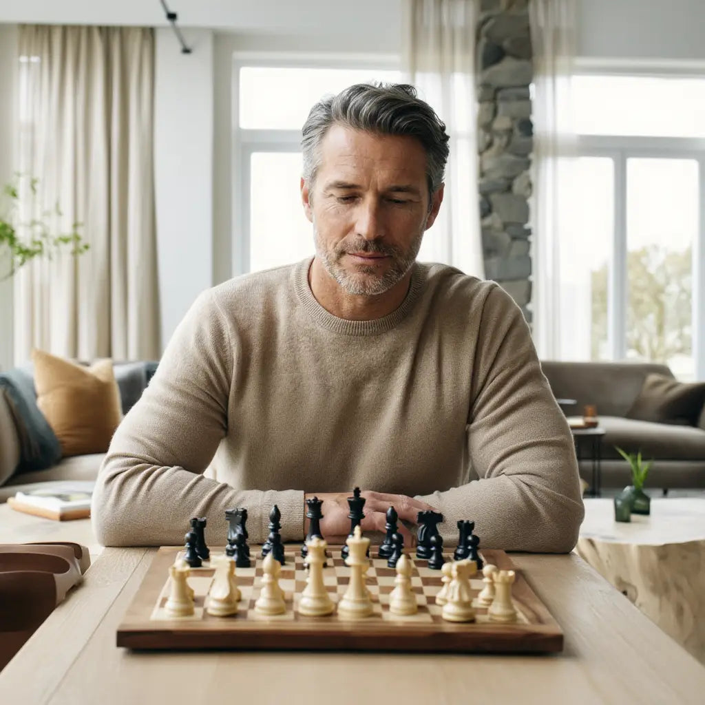 Jeu d'Échecs en Bois | Échiquier Élégant avec Finition Mate pour Collectionneurs 3