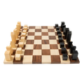 Jeu d'Échecs en Bois | Échiquier avec Pièces Sculptées et Finition Mate | Élégant pour Passionnés 1