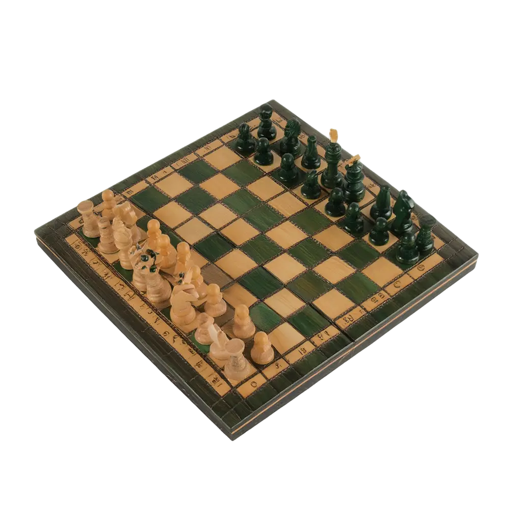 Échiquier de Luxe en Bois d'Acacia avec Pièces Lestées | Design Élégant pour un Jeu Précis 1