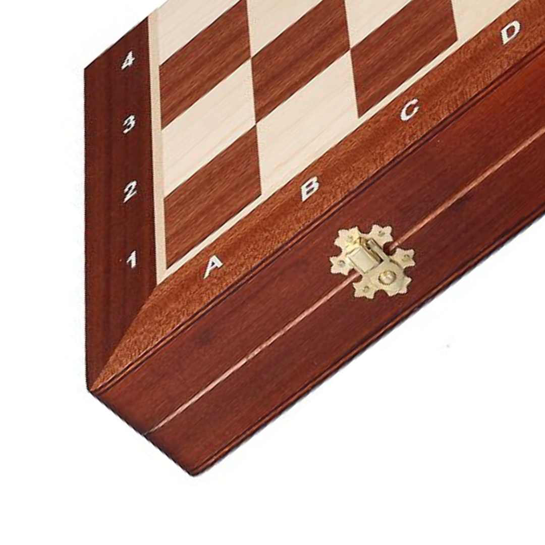 Jeu d'Échecs en Bois d'Acacia | Échiquier avec Finition Mate | Élégance pour Passionnés