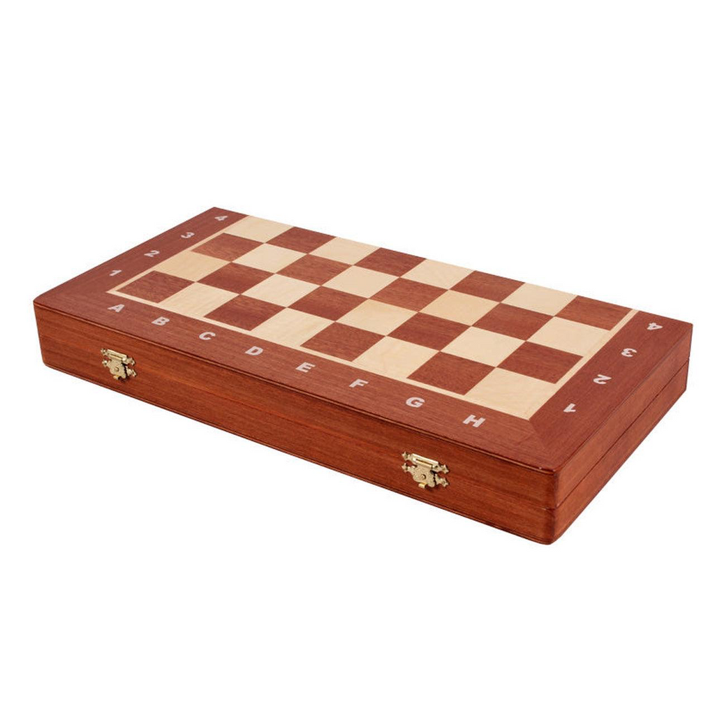 Prestige Staunton | Échiquier Pliant en Acajou avec Compartiment Intégré | Élégance et Praticité pour Passionnés 5
