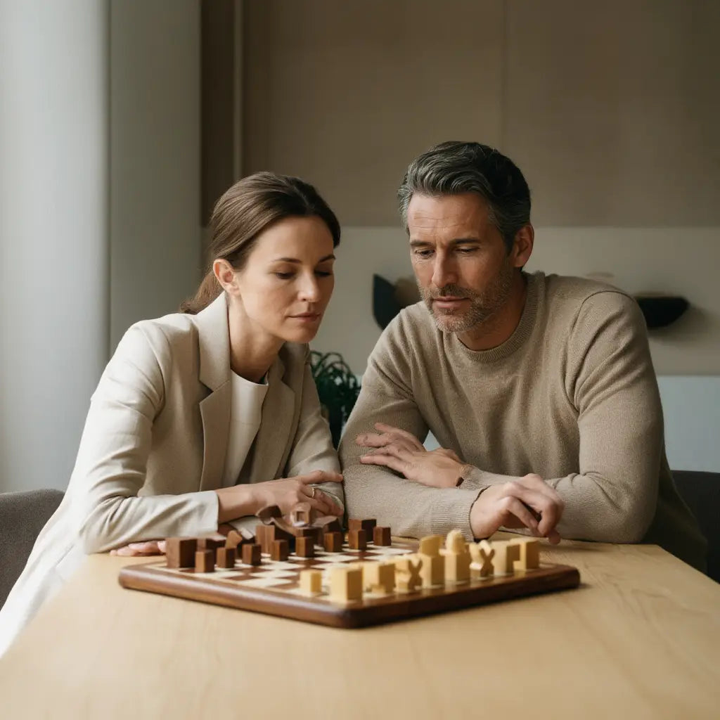 Échiquier Chic | Jeu d'Échecs en Bois avec Finition Mate | Élégance et Raffinement pour Passionnés 2