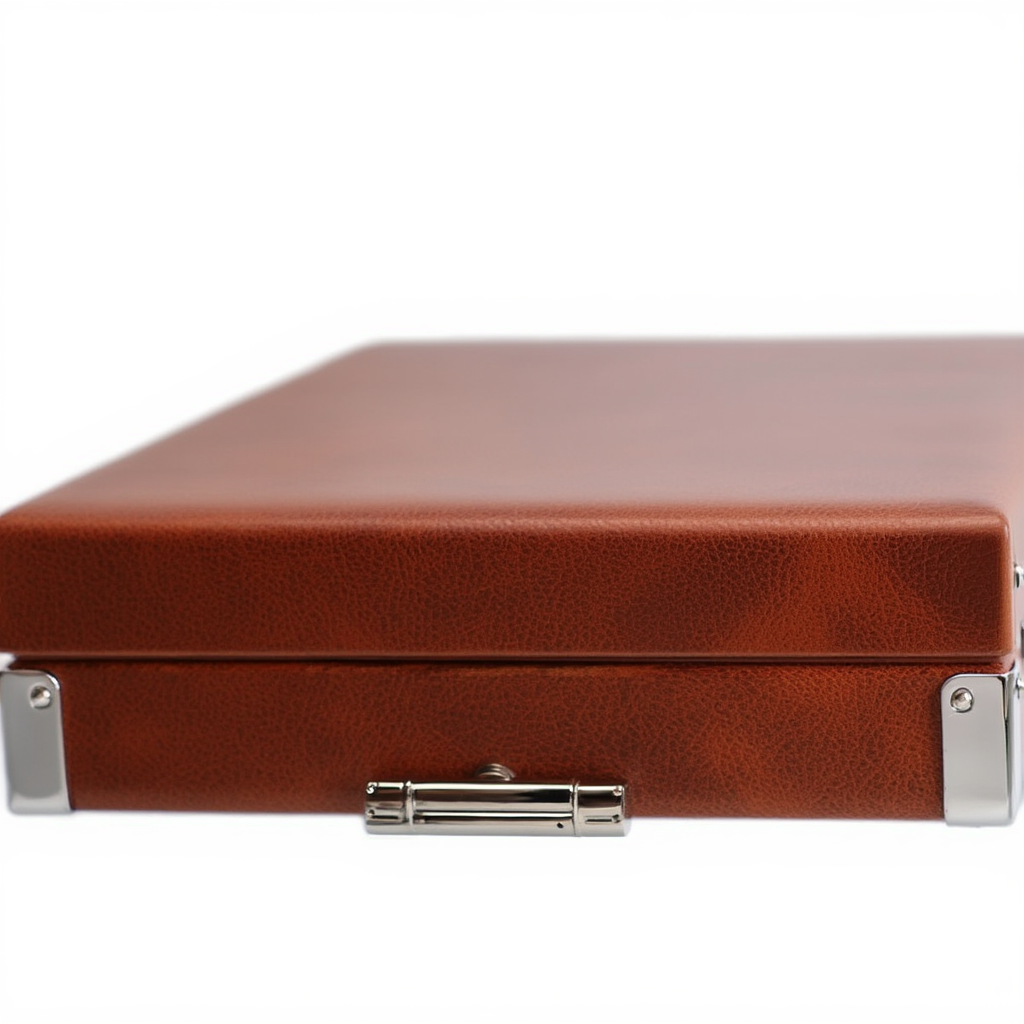 Coffret de Backgammon en Bois Cognac | Plateau Amovible et Élégance pour Moments Inoubliables 5