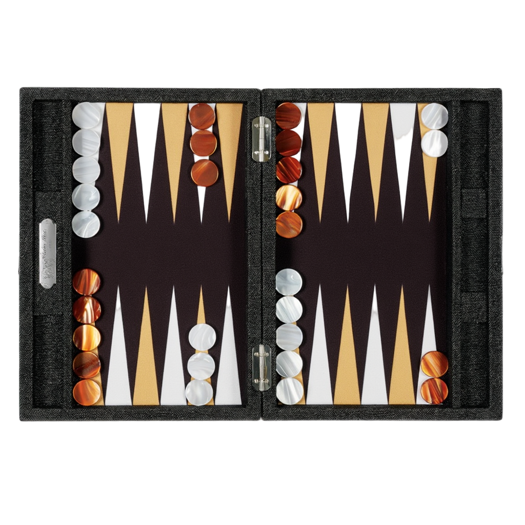 Ensemble de Backgammon en Bois Naturel avec Design Élégant | Rangement Pratique pour Jeux Sophistiqués 1