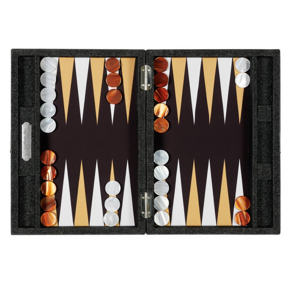Ensemble de Backgammon en Bois Naturel avec Design Élégant | Rangement Pratique pour Jeux Sophistiqués 2