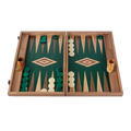 Jeu de Société | Backgammon en Noyer avec Pions Nacrés | Élégant et Artisanale pour Parties Prestige 1