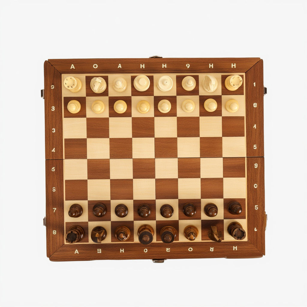 Échiquier Pliable Compact avec Rangement Intégré | Design Classique pour Jouer N'importe Où 2