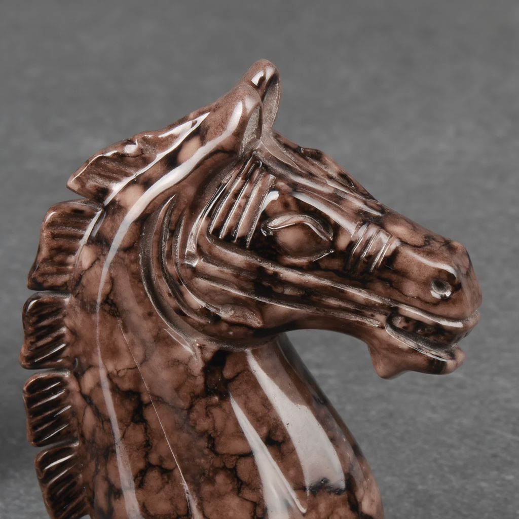 Coffret de Jeu d'Echecs en Marbre avec Pieces Peintes | Echiquier Élégant pour Parties Mémorables