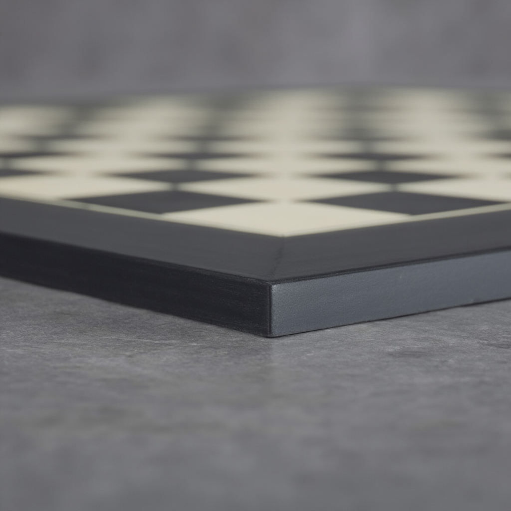 Ensemble d'Échecs en Ébène et Buis avec Finition Mate | Plateau Spacieux pour Parties Stratégiques