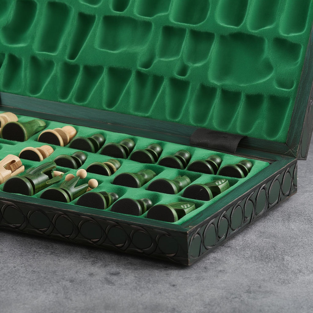 Échiquier en Bois d'Acacia avec Pièces Lestées | Design Élégant pour un Jeu Précis