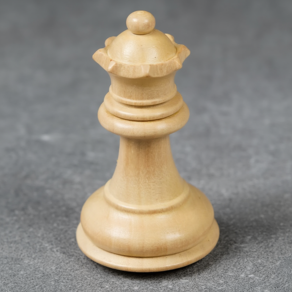 Jeu d'Échecs en Bois | Échiquier Élégant avec Finition Mate pour Collectionneurs