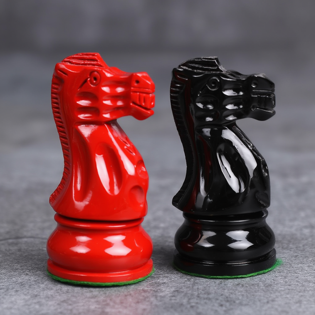 Échiquier en Bois Élégant | Jeu d'Échecs avec Pièces Sculptées pour Passionnés de Stratégie