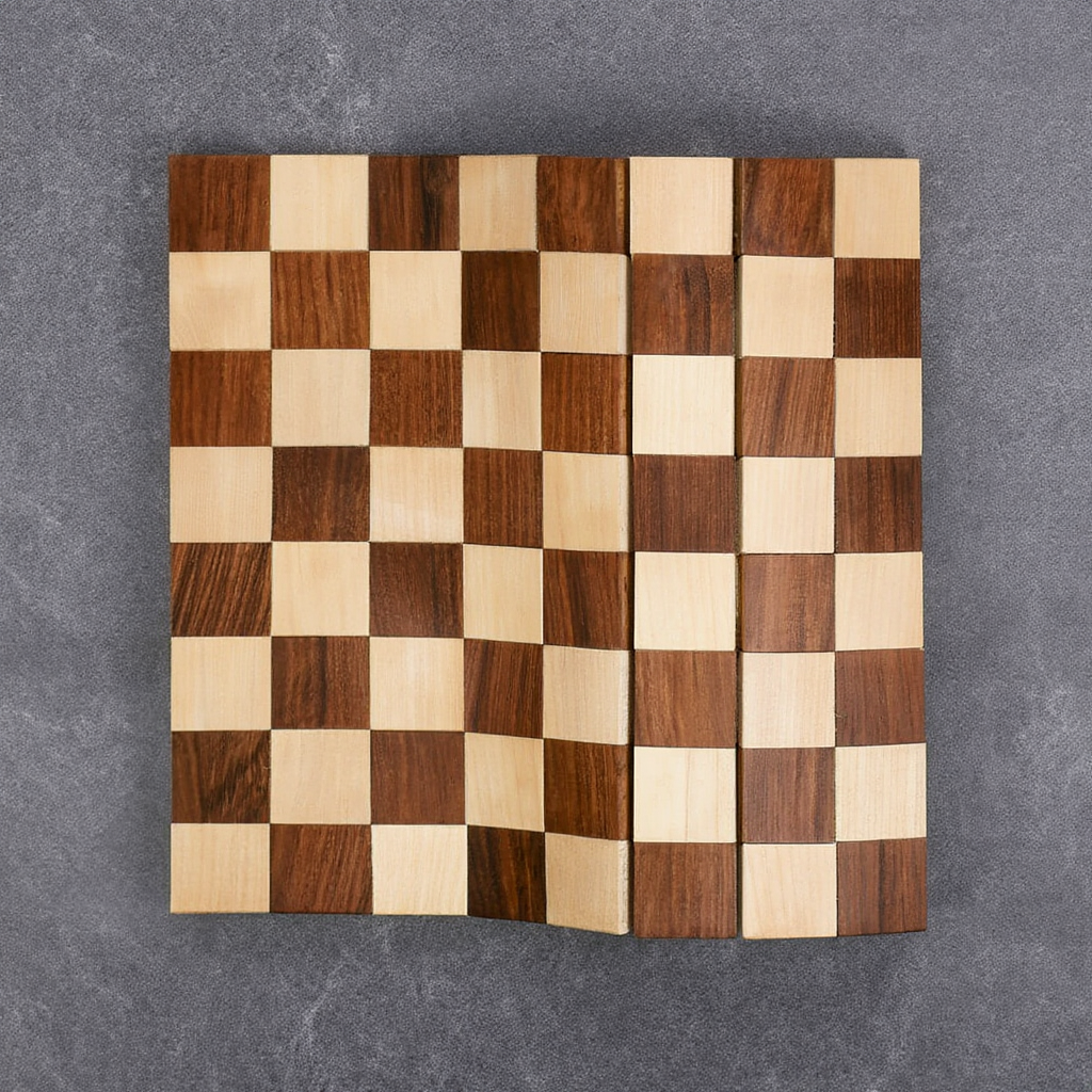 Jeu d'Échecs en Bois | Échiquier Enroulable Pratique | Idéal pour Jouer Partout