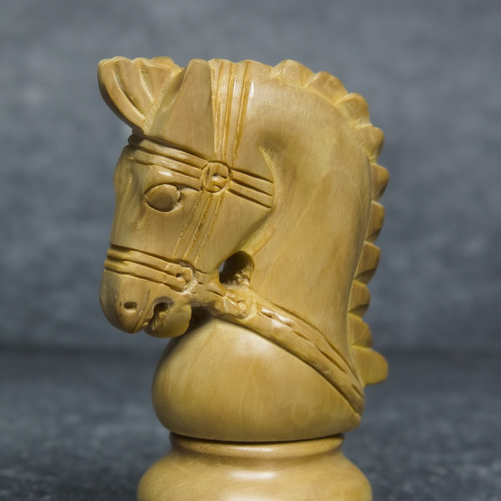 Echiquier en Bois de Buis et Ébène | Jeu d'Échec avec Plateau Inclus pour Passionnés de Stratégie